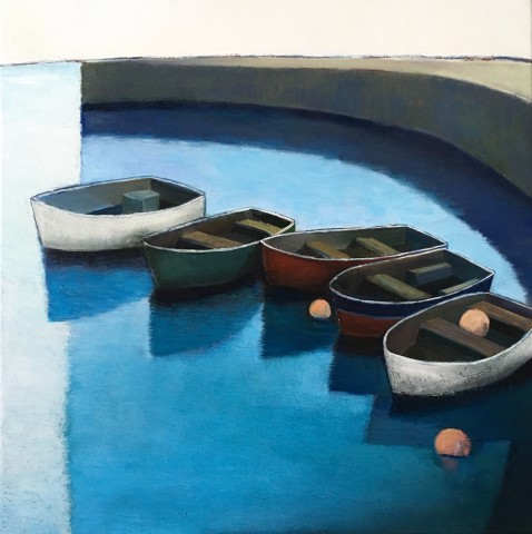 Nigel Sharman, Moored Boats in Harbour
