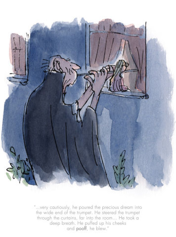 Quentin Blake/Roald Dahl, He poured the precious dream
