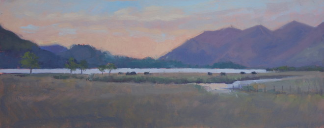 Jennifer Greenland, Derwent Water, Sunset , 2020
