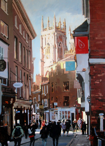 Colin Cook, York Minster from Low Petergate