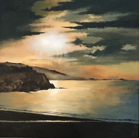 David Beer, Misty Sunset, St Ives