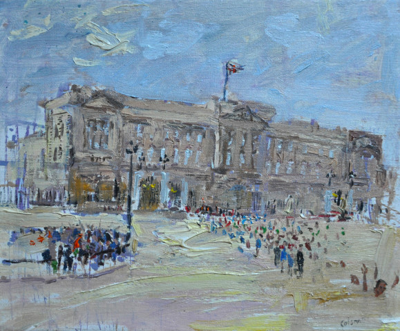 Richard Colson, Buckingham Palace with Crowds