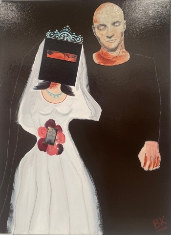 Brendan Kelly, Death Masks and Ettie Hart, (study), 2022