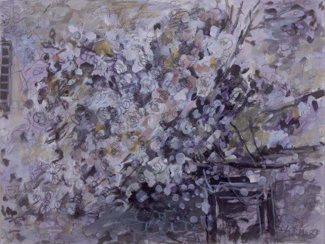 Peter Griffen, Rose Wall no. 3 (pastel), 2012-2021