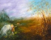 David Boyd, Europa and the little girl pointing, 1970