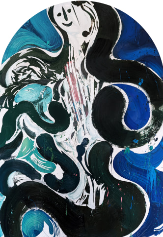 Amir Khojasteh, Figure of a seated man #3, 2025
