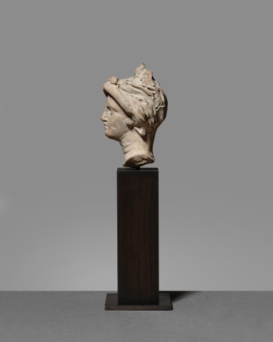 Greek head of a woman, Late 5th-4th century BC