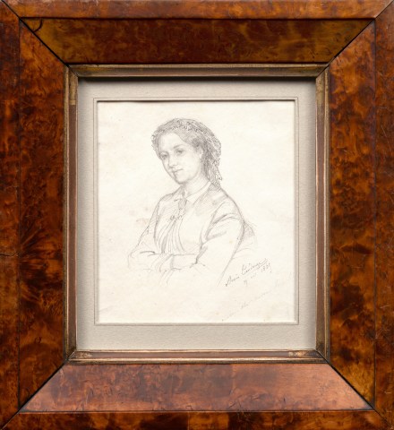 Adèle-Anaïs Toudouze, 14. Portrait of a Lady, Possibly the Artist's Daughter Isabelle Toudouze, 1863