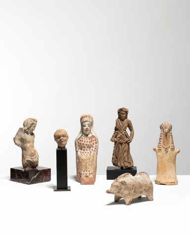 15. Greek seated goddess, c.7th-6th century BC