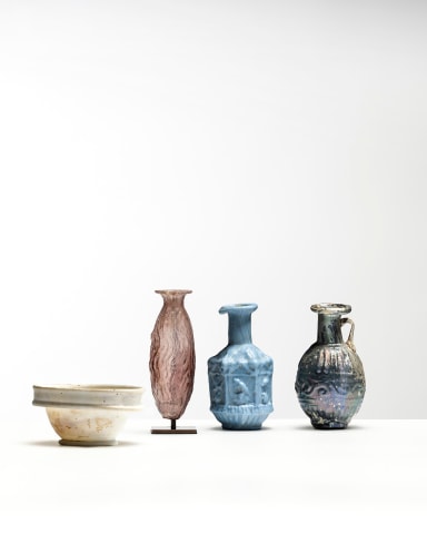 3. Roman hexagonal bottle, Sidon, mid-late 1st century AD