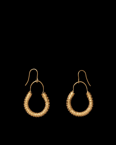 68. Roman decorated hoop earrings , c.2nd century AD