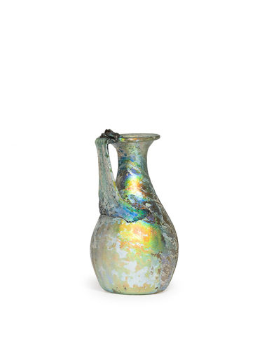 14. Roman jug with brilliant iridescence, c.3rd-4th century AD