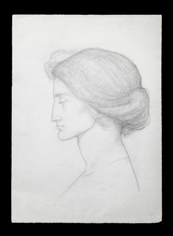 Suzanne Fabry, Portrait of a woman in profile, 1922