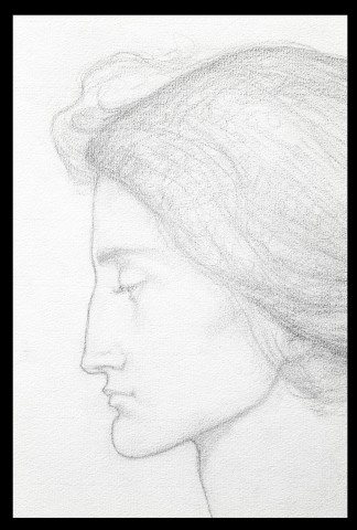 Suzanne Fabry, Portrait of a woman in profile, 1922