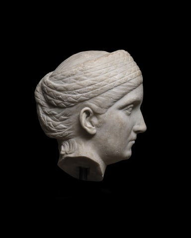 Roman portrait head of a woman, Hadrianic Period, c.120-130 AD
