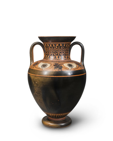 Greek black-figure eye amphora, Athens, c.530-520 BC, manner of the Antimenes Painter
