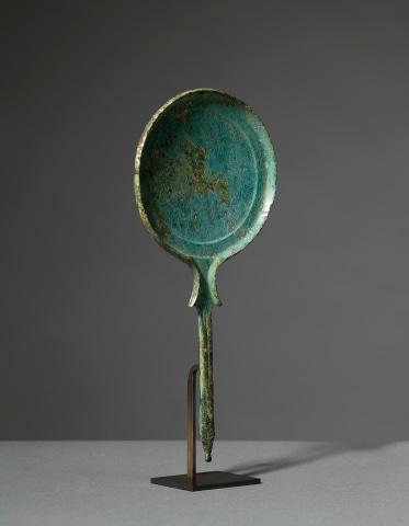 Etruscan mirror with Dioscuri and Helen, c.3rd century BC