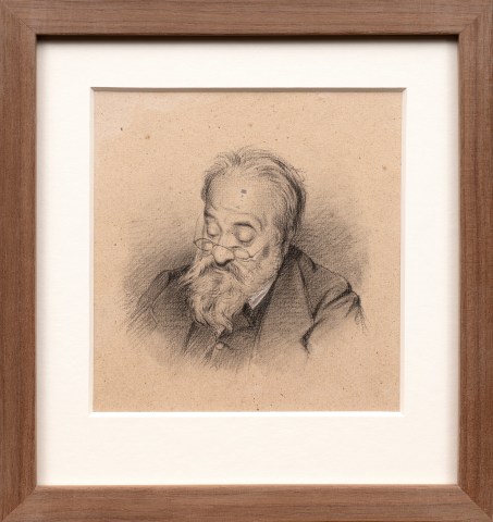 Alexandre-Louis Leloir, 38. Portrait of Alexandre-Marie Colin (1798–1875) the artist's grandfather, c.1870