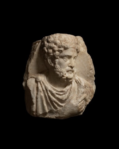 Roman relief with male portrait, c.2nd-3rd century AD