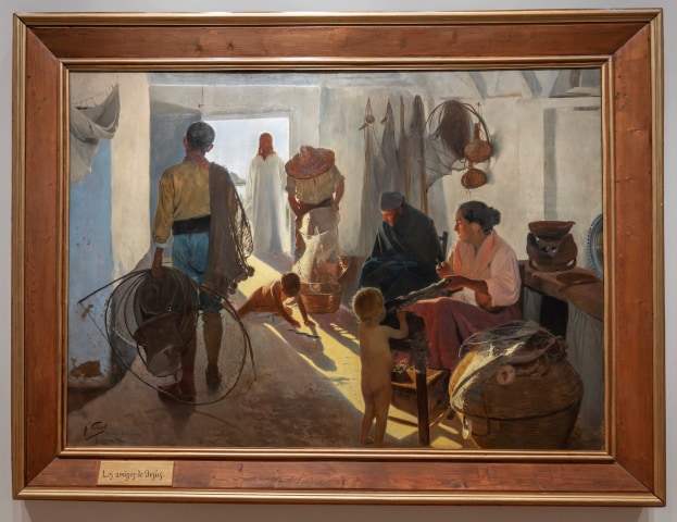 Ana María Giménez Cerra (Spanish, b.1900-?), Study of a Fisherman for the painting 'Trabajadores del Mar'', c.1925