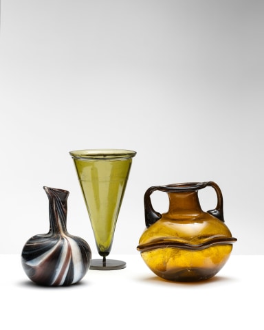 55. Roman marbled spouted bottle, 1st century AD