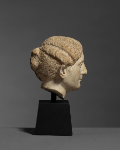 Roman female portrait head, c.1st-2nd century AD