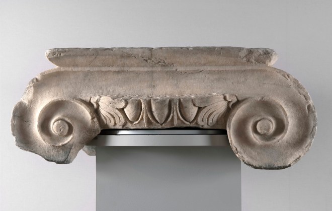 Greek Ionic capital, c.5th century BC