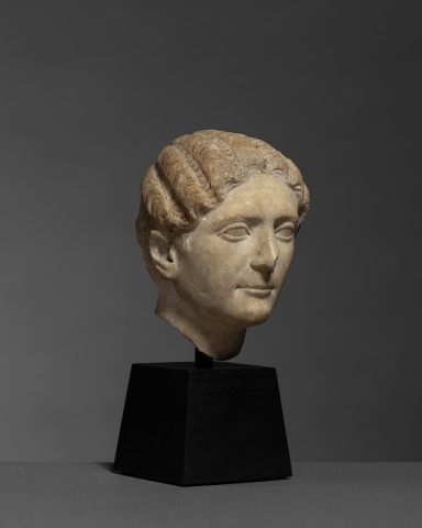 Roman female portrait head, c.1st-2nd century AD