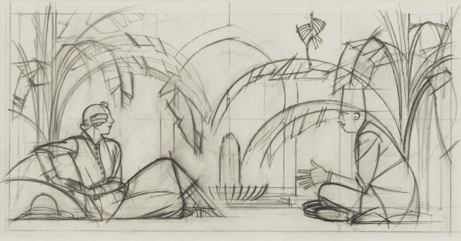 Bernard Boutet de Monvel, Under the Banana Tree, c.1920s