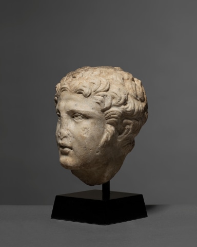 Roman head of Hercules, c.2nd century AD