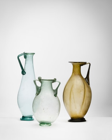 33. Roman ribbed jug, c.late 3rd-4th century AD