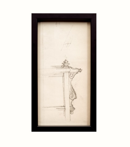 Alexandre-Louis Leloir, Study of a furniture element