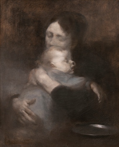 Eugène Carrière, L'enfant malade, 1888