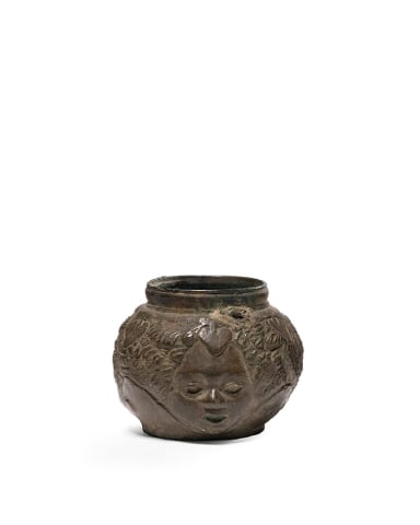 8. Roman vessel with three heads, c.1st-2nd century AD