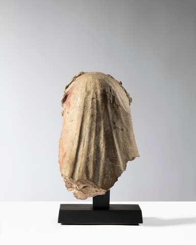 Italo-Etruscan head of a goddess, Hellenistic, 1st half of 3rd century BC