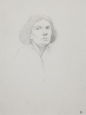 Bernard Boutet de Monvel (French, 1881-1949), Head study of a young woman