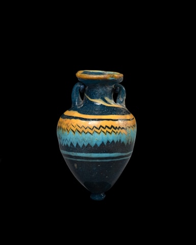 167. Greek core-form amphoriskos, Eastern Mediterranean, late 6th-early 5th century BC