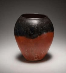Egyptian black-top ovoid vessel, Predynastic Period, Naqada II, c.3600-3300 BC
