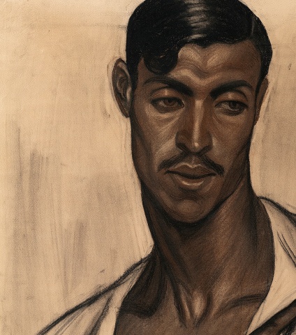 Ana María Giménez Cerra (Spanish, b.1900-?), Study of a Fisherman for the painting 'Trabajadores del Mar'', c.1925