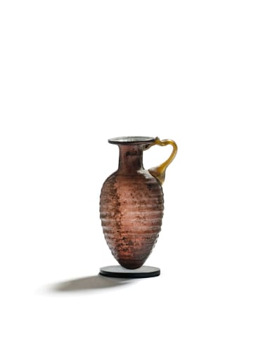 95. Roman ribbed flask, Sidon, c.3rd century AD