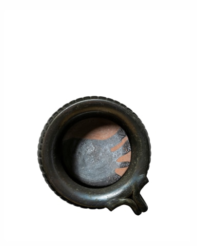 Greek black-glaze mug, 5th-4th century BC