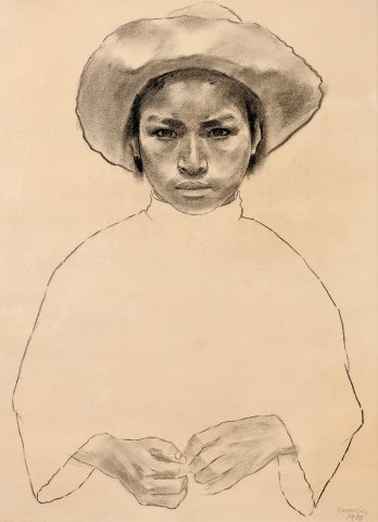 Franz Anton Griessler (Austrian, 1897-1974), Indio Boy, 1950