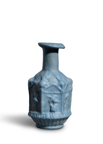 3. Roman hexagonal bottle, Sidon, mid-late 1st century AD