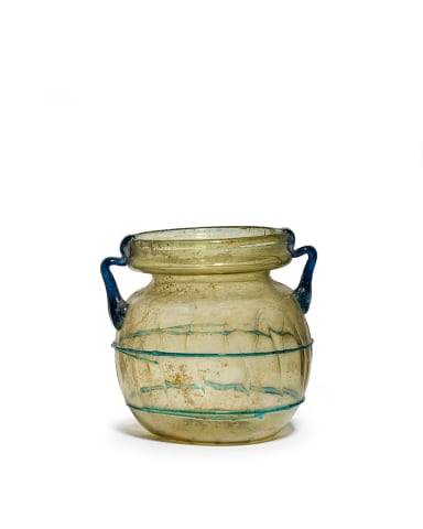 54. Roman twin handled jar, Eastern Mediterranean, 4th century AD, found at Ashkelon