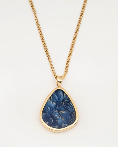 177. Hellenistic glass fragment pendant, 2nd-mid 1st century BC