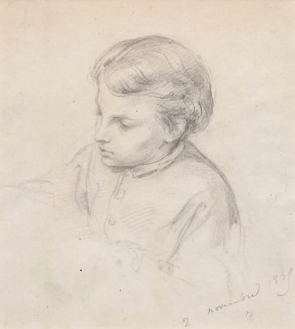Adèle-Anaïs Toudouze, 54. Portrait of Maurice Leloir (1853-1940), the artist's nephew, 1863