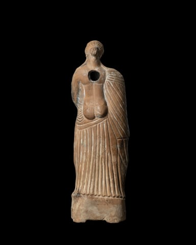 Greek statuette of Aphrodite and Eros, Hellenistic, c.1st century AD