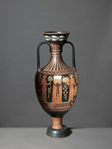 Greek red-figure amphora, Apulia, c.330-320 BC, attributed to the Ganymede Painter (Trendall)