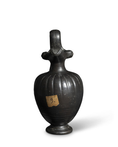 Greek black glaze oinochoe, Italy, c.4th-3rd century BC