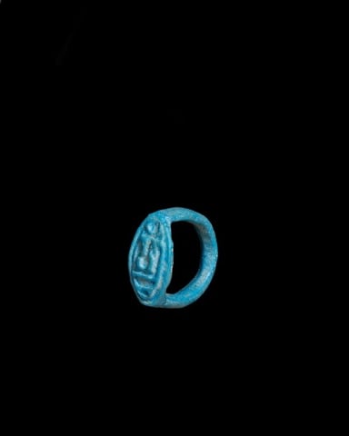 63. Egyptian ring, New Kingdom, 18th Dynasty, c.1550–1295 BC